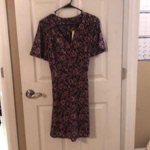 Nautical floral above the knee dress